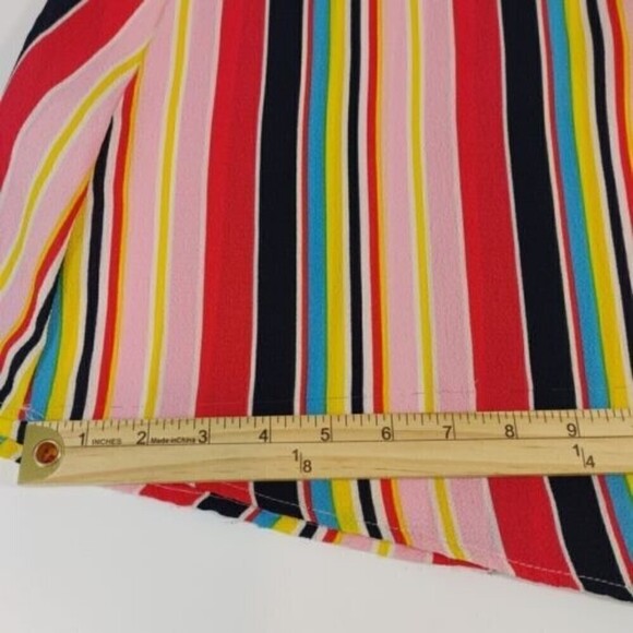 Hyped Unicorn Maxi Dress Womens Medium Multicolor Striped Slip Relaxed Fit USA - Picture 12 of 13